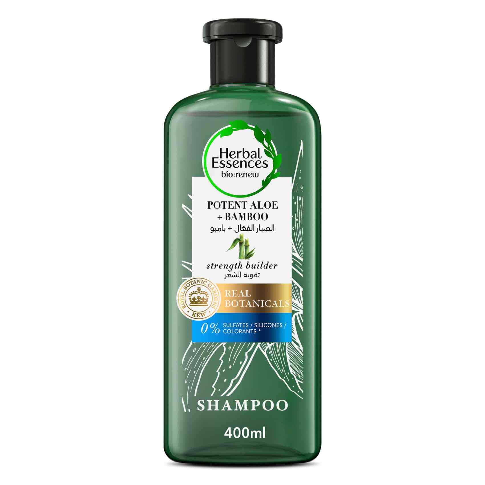شامبو الصبار + بامبو خال من السُلفات من ھربل إیسنسز، 400 مل