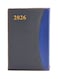 Dual-Tone Diary 2026, A5 Daily Planner, Stylish Plastic Cover - Black