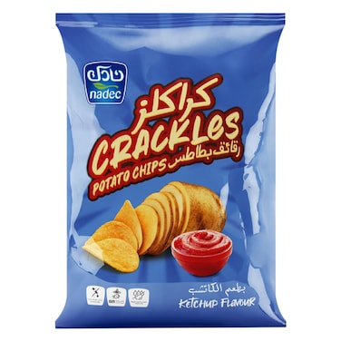 نادك كراكلز شيبس بنكهة الكاتشب 155 جرام
