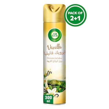 آيروِك معطر جو بالفانيليا 2+1 عبوة 300 مل