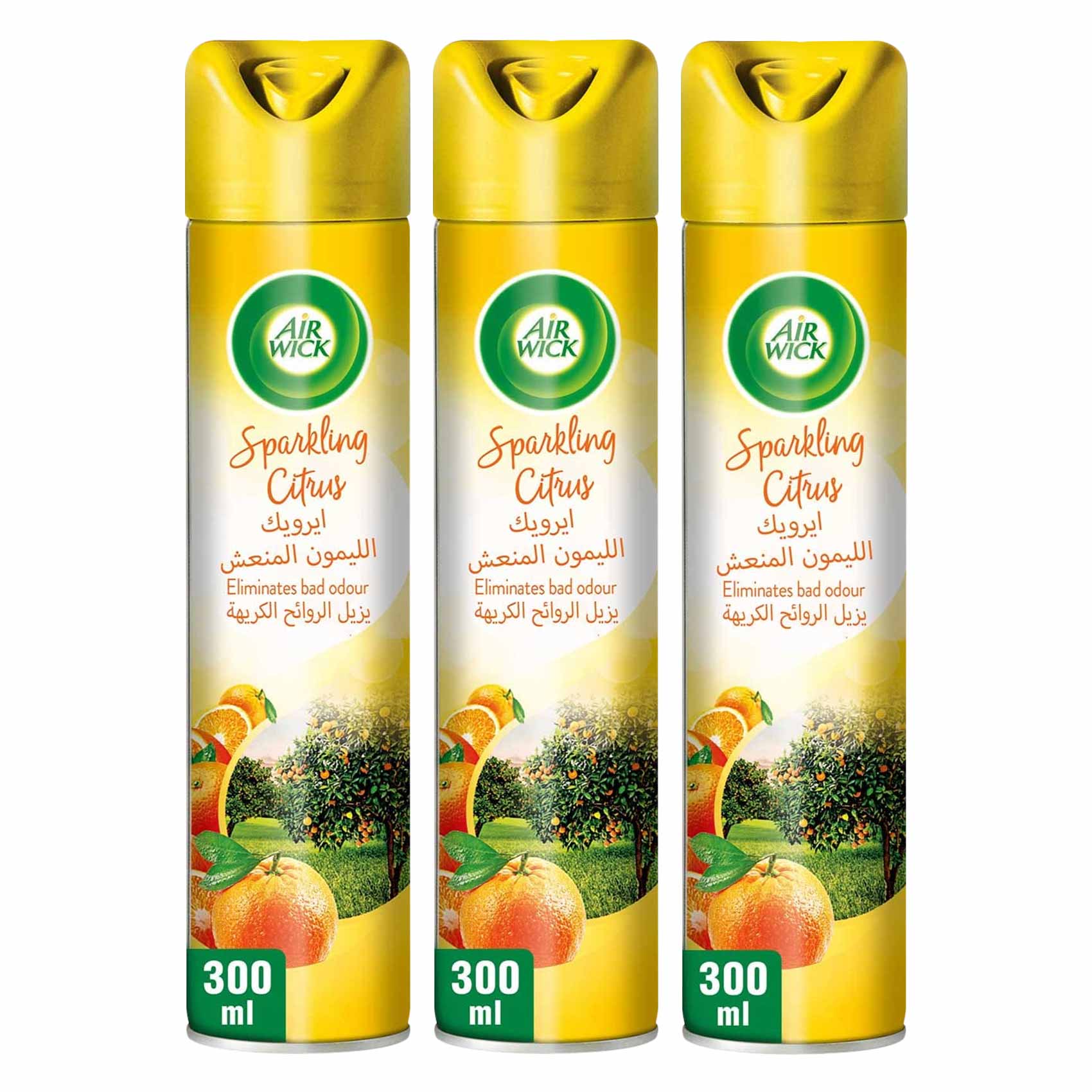 إير ويك معطر جو برائحة الحمضيات 2+1 عبوة قيمة 300 مل