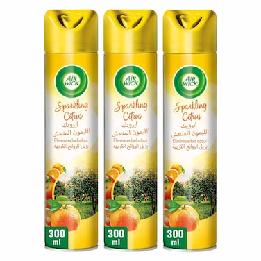 إير ويك معطر جو برائحة الحمضيات 2+1 عبوة قيمة 300 مل