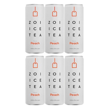 Zoi Ice Tea Peach 320ml x6