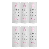Zoi Berry Flavored Iced Tea - 0% Added Sugar – 320 ml Pack of 6