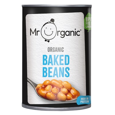 Mr Organic Organic Baked Beans In Tomato Sauce 400g