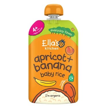 Ella's Kitchen Rice, Banana &amp; Apricot Baby Puree 120g