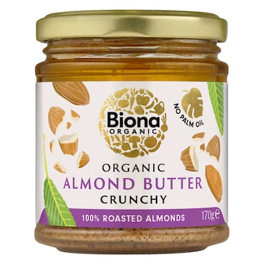 Biona Organic Crunchy Almond Butter 170g