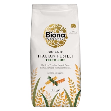 بيونا مكرونة فوسيلي عضوية ثلاثية الألوان 500 جرام