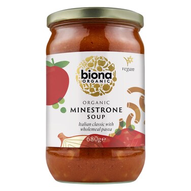 بيونا شوربة مينستروني عضوية 680 جرام