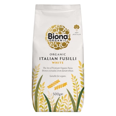 Biona Organic White Fusilli Pasta 500g