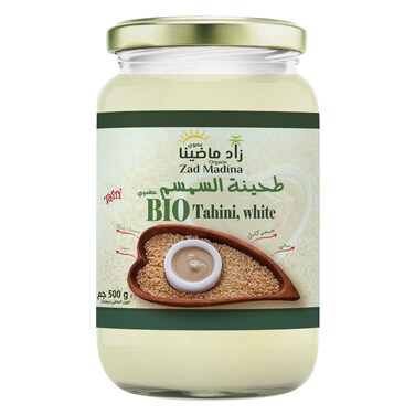 Zad Madina Organic Tahini, White 500g