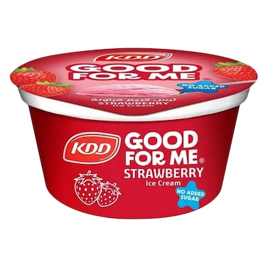 كيه دي دي – جود فور مي آيس كريم فراولة – 167 مل – بدون سكر مضاف