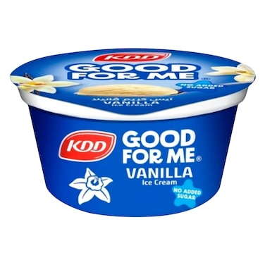 KDD Good for Me Vanilla Ice Cream &ndash; 167 ml &ndash; No Added Sugar	