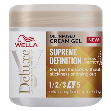 ويلا - ديلوكس ألتيميت ستايلينغ آند بروتيكشن - كريم جل غني بالزيوت - ديفينيشن سوبريم - بالكيراتين - تثبيت قوي جدًا - 150 مل