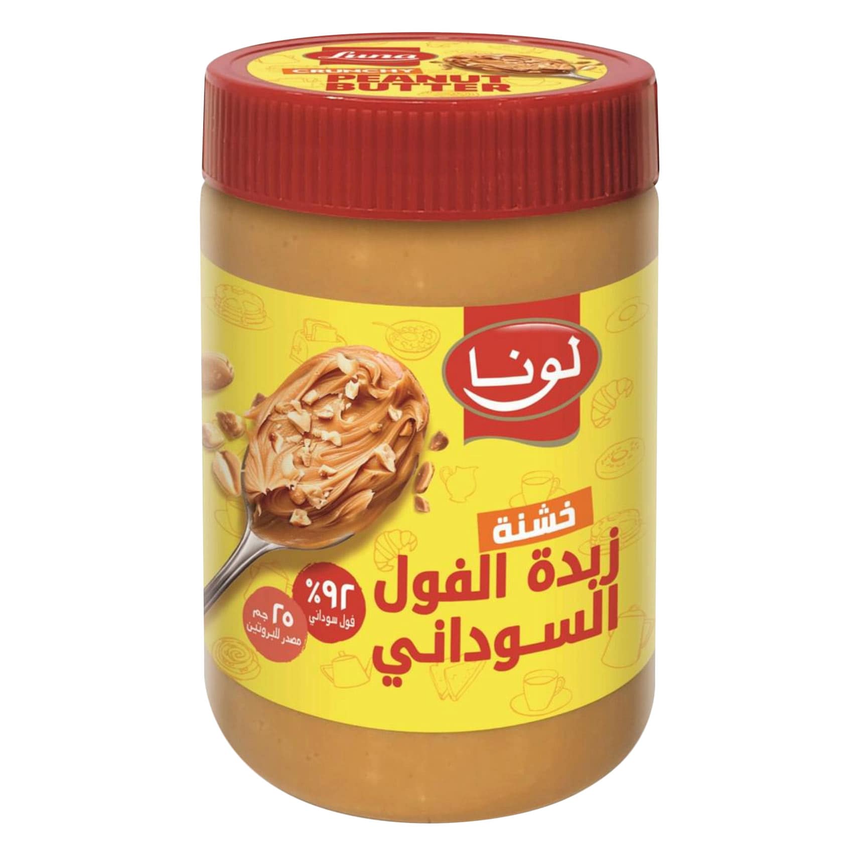 لونا زبدة الفول السوداني المقرمشة 510 جرام