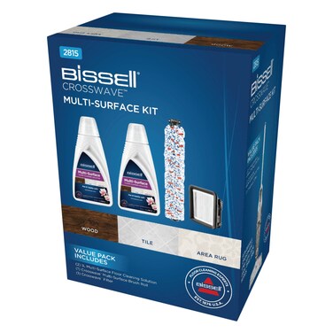 بيسيل طقم كروس ويف للمستهلك (2815)، يشمل محلول تنظيف 2 لتر، فرشاة متعددة الأسطح وفلتر
