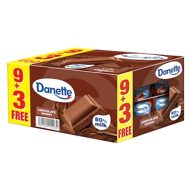 Danette Chocolate Pudding Dessert 75g x9 +3 Free