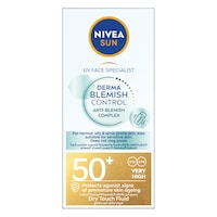 Nivea SUN UV Face Specialist Derma Skin Clear Dry Touch Sun Fluid SPF 50+ for Combination Skin 40 ml