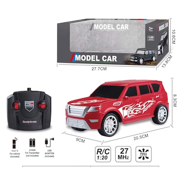 موديل سيارة لعبة بمقياس 1:20، سيارة تعمل بالتحكم عن بعد، كاملة الوظائف