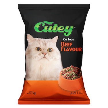 Cutey Cat Food Beef Flavor 1kg