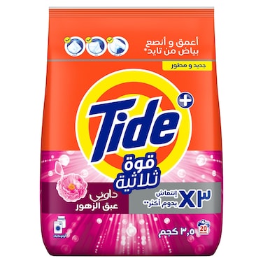 تايد مسحوق بلمسة داوني نسيم الزهور لنظافة وإشراقة، 3.5 كجم