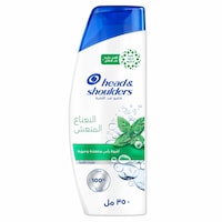 Head & Shoulders Menthol Refresh Anti-Dandruff Shampoo – Controls Flakes, Relieves Itch*, Cooling Scalp Experience, 350ml