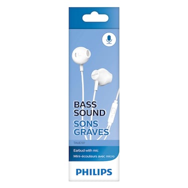فيليبس – سماعات أذن سلكية، أبيض – TAUE101WT