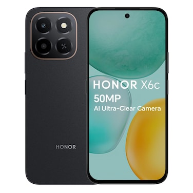 هونر X6C، ذاكرة داخلية 256 جيجابايت، رام 6 جيجابايت، 4G، أسود