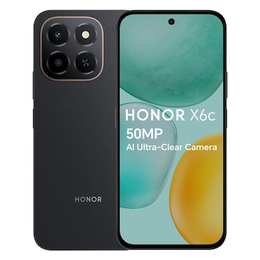 هونر X6C، ذاكرة داخلية 128 جيجابايت، رام 6 جيجابايت، 4G، أسود