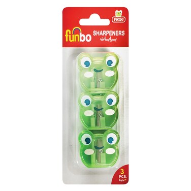 Funbo - Sharpener 1 Hole 3 Pieces Frog