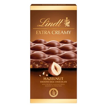 Lindt Extra Creamy Hazelnut Smooth Milk Chocolate - 80g
With Crunchy Hazelnut Pieces, Roasted to Perfection

