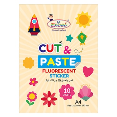 Cut and Paste Paper &ndash; A4 &ndash; 10 Sheets &ndash; 160 GSM