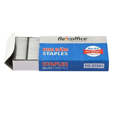 FlexOffice Staples No.3 &ndash; FO-STS01 &ndash; 1000 Pieces