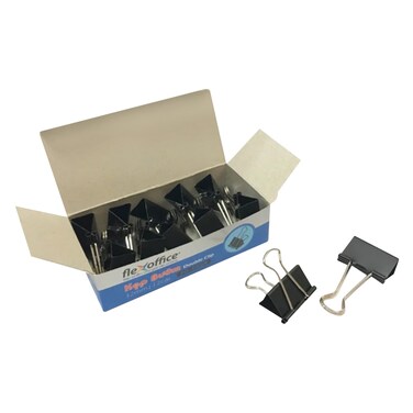 فليكس أوفيس – مشبك مزدوج 32 ملم – 12 قطعة