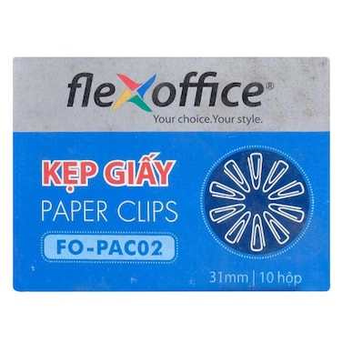 FlexOffice Paper Clips 31mm &ndash; 100 Pieces