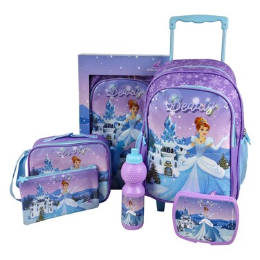 Royal Falcon 5-in-1 School Bag Set &ndash; Princess Design &ndash; 16" Trolley