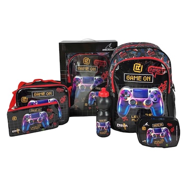 Royal Falcon 5-in-1 School Bag Set &ndash; Game On &ndash; 16" Backpack