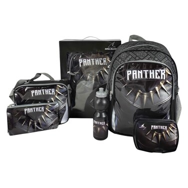Royal Falcon 5-in-1 School Bag Set &ndash; Hero Panther &ndash; 16" Backpack