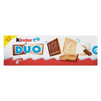 Kinder Duo Biscuits with Fine Milk & White Chocolate Bar 12 pcs 150 g