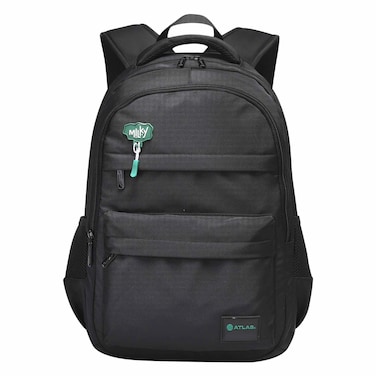 أطلس - حقيبة ظهر مقاس 16 إنش أسود وأخضر