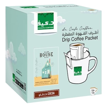 د. كافيه أظرف قهوة مقطرة هاوس بلند 12 جرام × 10