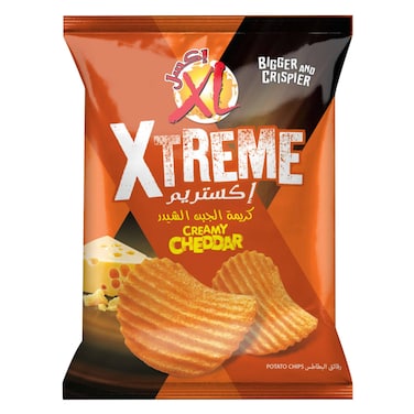 إكستريم رقائق البطاطس بطعم جبنة شيدر كريمية 250 جرام