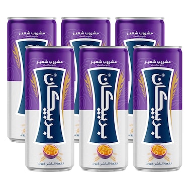 باربيكان – مشروب شعير خالي من الكحول بنكهة باشن فروت – 250 مل عبوة معدنية ×6