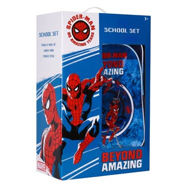 Spider-Man 3-in-1 School Trolley Set &ndash; 16 inch