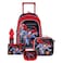 DC Man of Steel 5-in-1 School Trolley Set with Lunch Bag, Pencil Case, Lunch Box &amp; Water Bottle &ndash; 18 inch