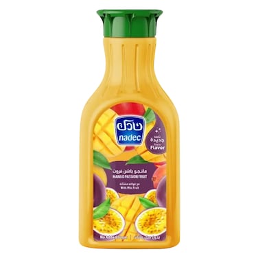 Nadec Mango Passion Fruit Juice with Mixed Fruit &ndash; 1.3L &ndash; No Added Sugar