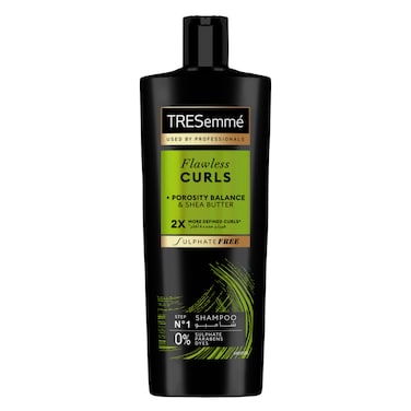 TRESemm&eacute;  Shampoo,  Flawless Curls, 2x more defined curls*, with Porosity Balance &amp; shea butter, 250ml