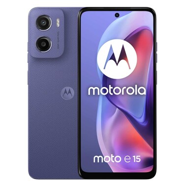 Motorola E15 64GB Storage, 2GB RAM, 4G, Lavender
