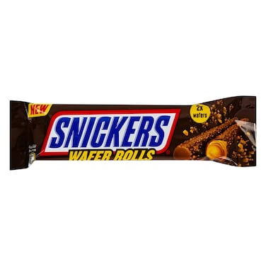 سنيكرز لفائف ويفر بالشوكولاتة والفول السوداني 24 جرام