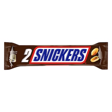 Snickers Duo Chocolate Candy Bar With Nougat, Peanuts, &amp; Caramel 70g